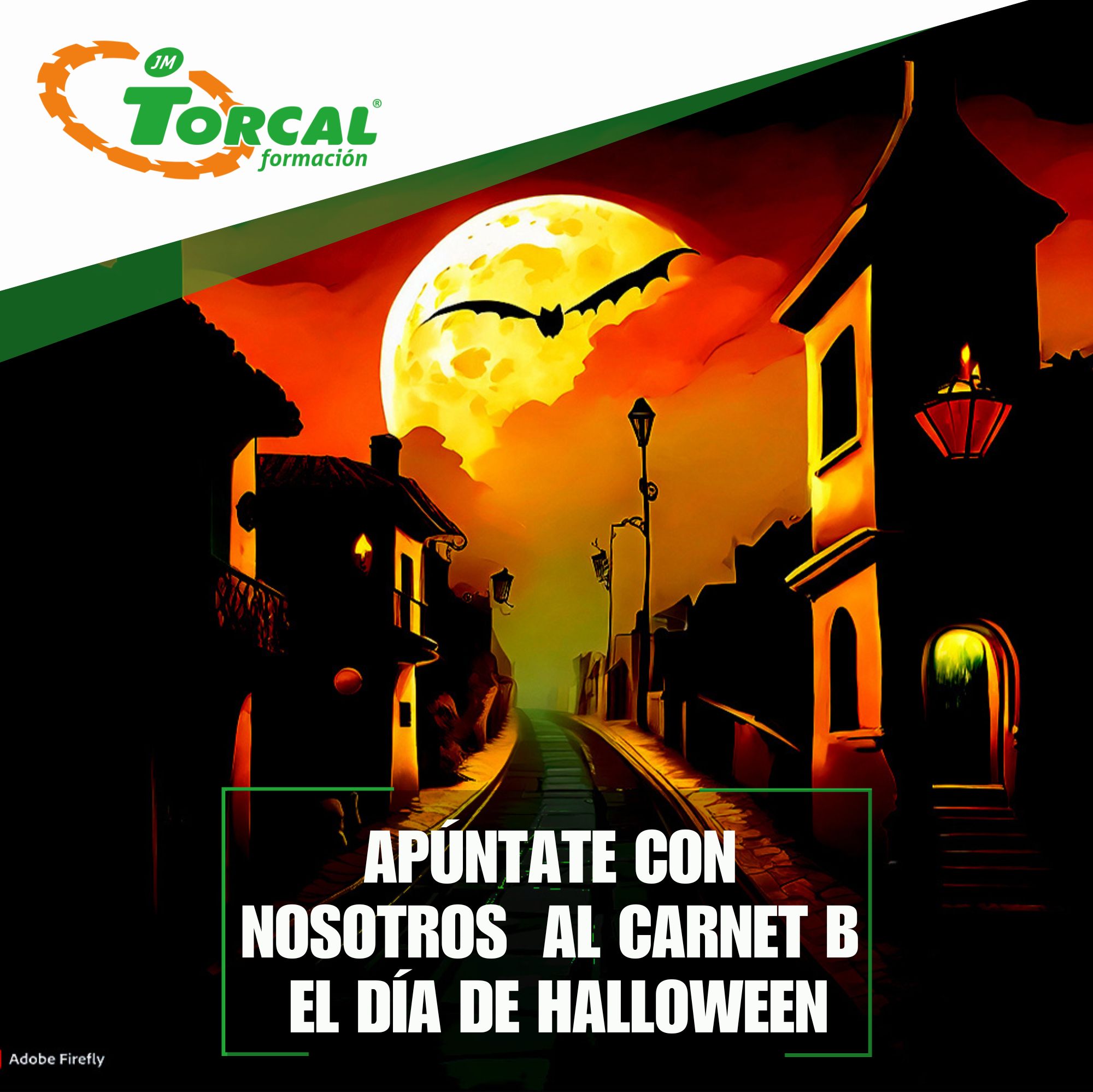 Imagen El Torcal Halloween 2023 por Tamara G. Ruiz y la imagen gracias a la IA FireFly
